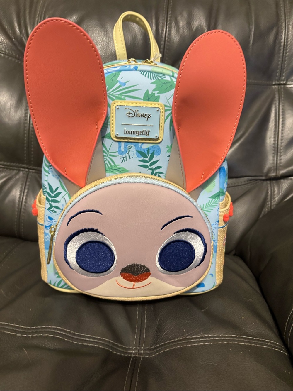 Loungefly Disney Zootopia 2 Judy Hopps Backpack in Coral, Blue & Cream